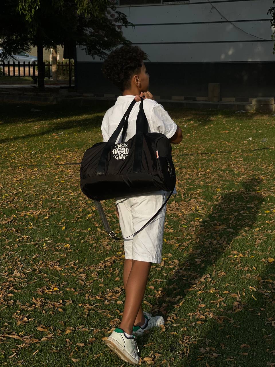 Black gym bag