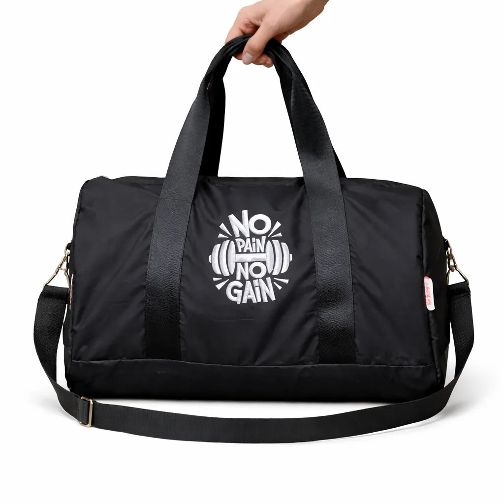 Black gym bag