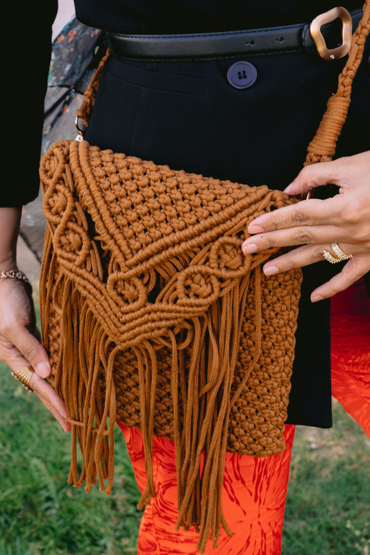 cross body handmade bag