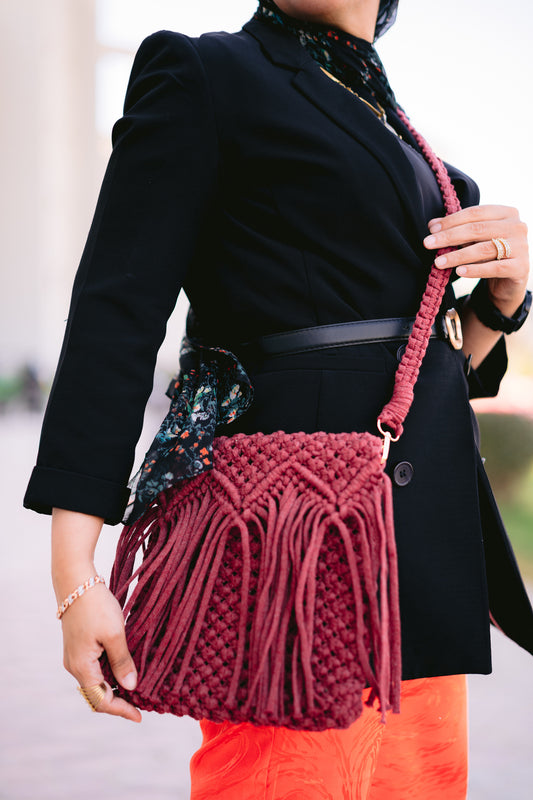 cross body handmade bag