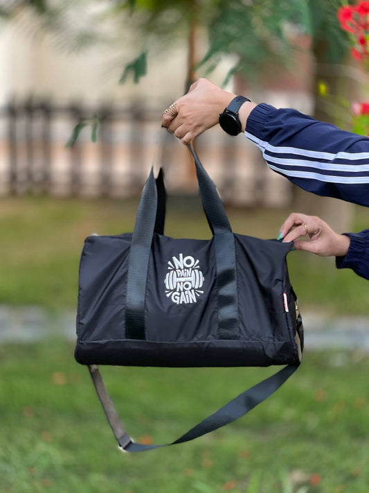 Black gym bag